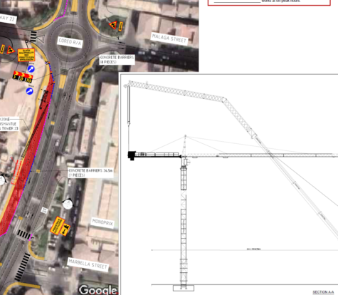 Traffic Diversion Plan for Tower 23, Porto Arabia, The Pearl, Qatar