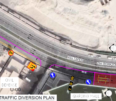 Traffic Diversion Plan for Lulu Hypermarket, Giardino Mall, The Pearl, Qatar