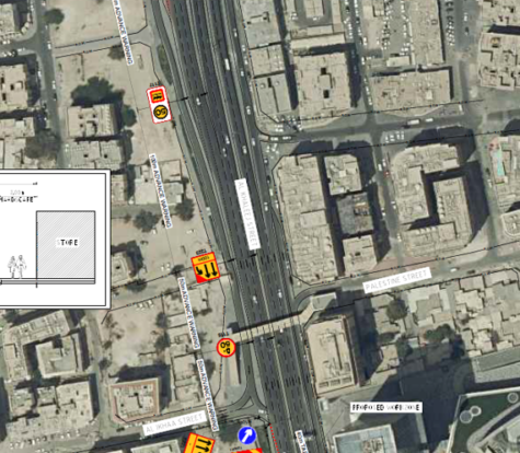 Traffic Diversion Plan for Al Khaleeh Street, Qatar