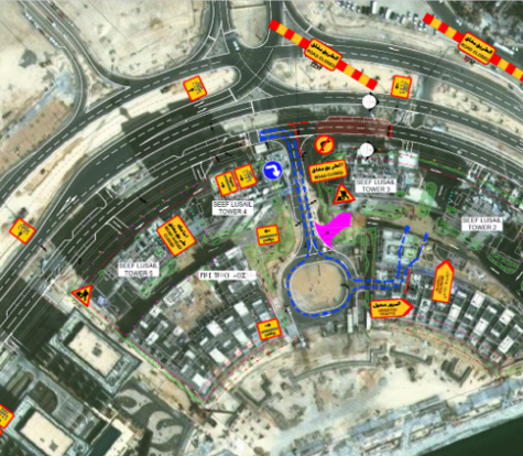 Traffic Diversion Plan for Seef Lusail